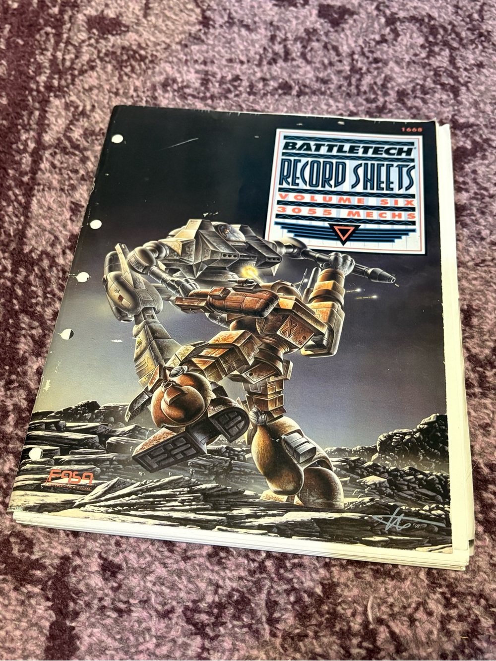 Vintage * FASA Battletech Record Sheets Volume Six GUC 3055 Mechs 1992 Retro 90s